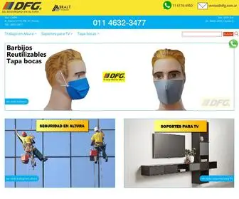 DFG.com.ar(DFG Equipos para trabajo en altura y Soportes para TV Arneses de seguridad venta precios mayoristas consulte por cantidad) Screenshot