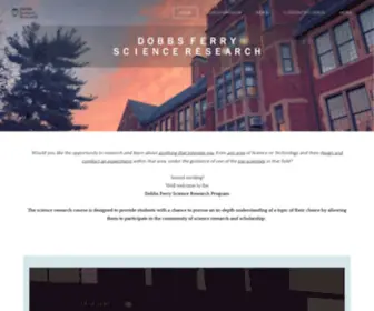 DFHSscienceresearch.org(Dobbs Ferry High School Science Research Program) Screenshot
