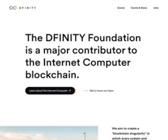 Dfinity.org(The DFINITY Foundation) Screenshot