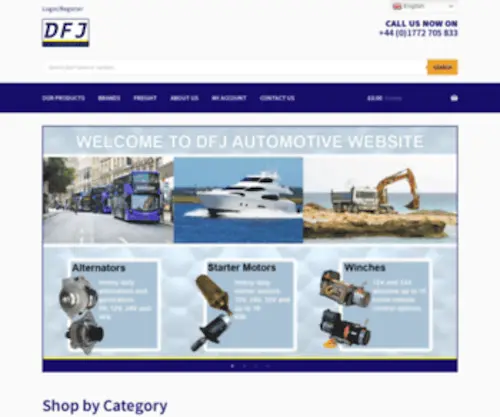 Dfjauto.com(Reconditioned Heavy Duty Starter Motors) Screenshot