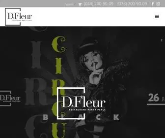 Dfleurclub.com(Сайт ночного клуба D.FLEUR в Киеве) Screenshot