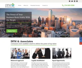 DFM-Associates.com(Where the best law firm and IT professionals find the best jobs in Dallas Fort Worth) Screenshot