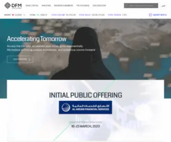 DFM.ae(Dubai Financial Market) Screenshot