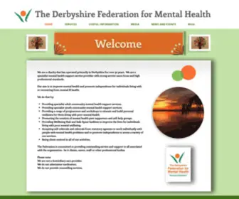 DFMH.co.uk(The Derbyshire Federation for Mental Health) Screenshot