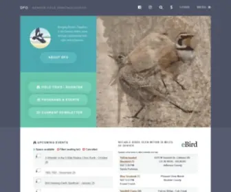 Dfobirds.org(Denver Field Ornithologists) Screenshot