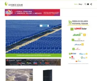 Dforcesolar.com(Energía Solar) Screenshot