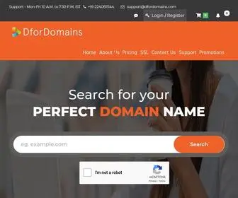 DforDomains.com(Portal Home) Screenshot