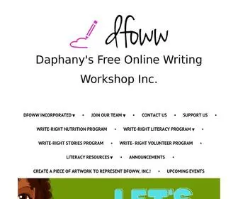 Dfoww.org(Daphany's Free Online Writing Workshop Inc) Screenshot