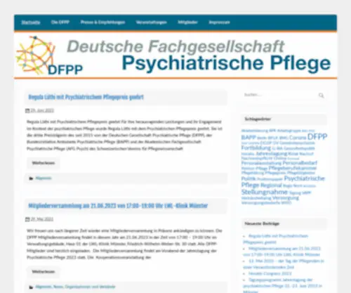 DFPP.de(Deutschen Fachgesellschaft Psychiatrische Pflege (DFPP e. V.)) Screenshot
