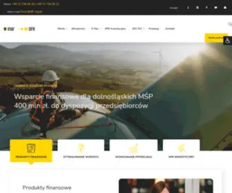 DFR.org.pl(Miliony złotych na wsparcie przedsiębiorców z Dolnego Śląska) Screenshot