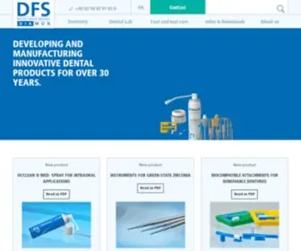 DFS-Diamon.de(Produkte für Zahnmedizin und Zahntechnik) Screenshot