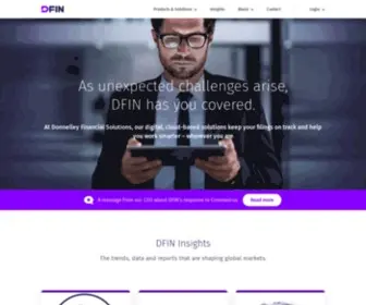 DFsco.com(Donnelley Financial Solutions (DFIN)) Screenshot