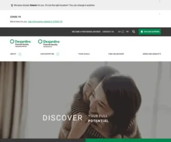 Dfsin.ca(Desjardins Financial Security Independent Network) Screenshot