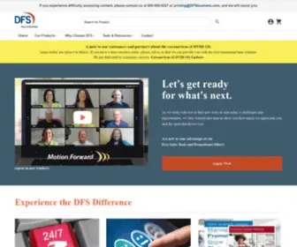 Dfsonline.ca(Outsource Product Vendor for Business Cheques) Screenshot