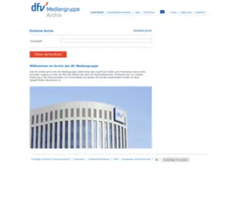 DFV-Archiv.de(DFV Archiv) Screenshot