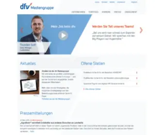 DFV.de(Die dfv Mediengruppe (rechtlichte Firmierung: Deutscher Fachverlag GmbH)) Screenshot