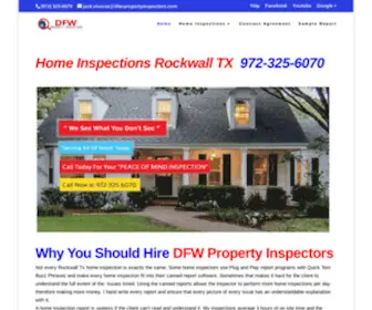 DFW-Propertyinspectors.com(Home Inspections) Screenshot