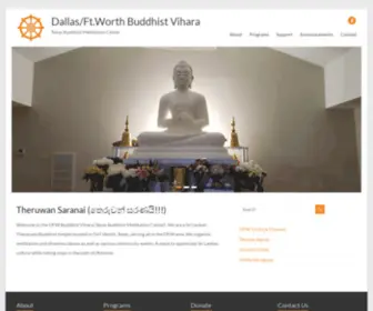 DFwbuddhist.com(Texas Buddhist Meditation Center) Screenshot