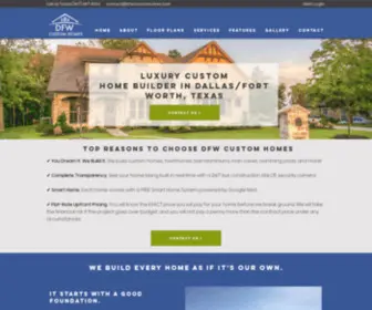 DFwcustomhomes.com(DFW Custom Homes) Screenshot