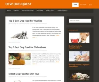 DFwdogquest.com(DFW Dog Quest) Screenshot