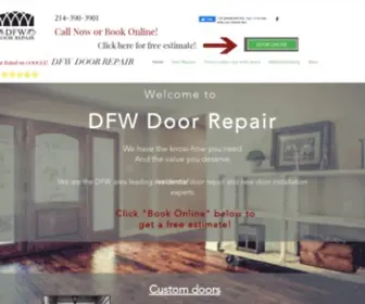 DFwdoorrepair.com(French Doors) Screenshot