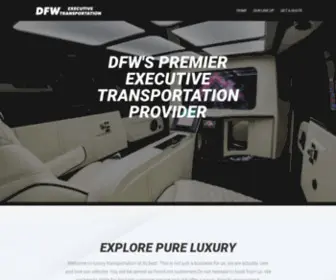 Dfwexecutivetransport.com(DFW Executive Transportation) Screenshot