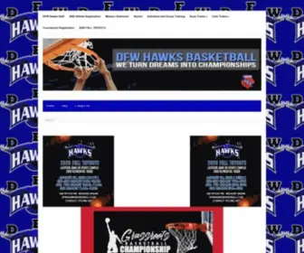 DFwhawksbasketball.com(DFW HAWKS BASKETBALL) Screenshot