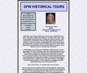 DFwhistoricaltours.com(DFW Historical Tours) Screenshot