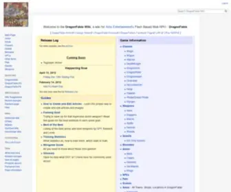 Dfwiki.com(DragonFable Wiki) Screenshot