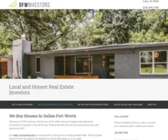 Dfwinvestors.com(We Buy Houses In Dallas Fort Worth) Screenshot