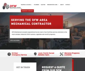 DFwmechanicalgroup.com(DFW Mechanical Group) Screenshot