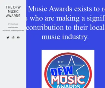 DFwmusicawards.com(Home page of) Screenshot