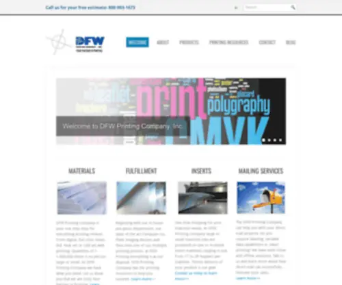 DFWprintingcompany.com(DFW Printing Company Servicing in Plano) Screenshot