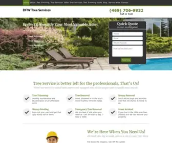 DFWtreeservices.com(Tree Services) Screenshot