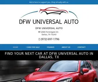 Dfwuniversalauto.com(Find great deals at DFW Universal Auto in Dallas) Screenshot