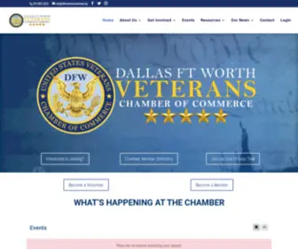DFwveteranschamber.org(Dallas Veterans Chamber of Commerce) Screenshot