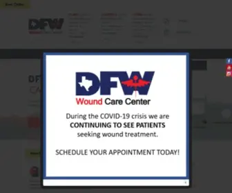 DFWWoundcarecenter.com(DFW Wound Care Center) Screenshot