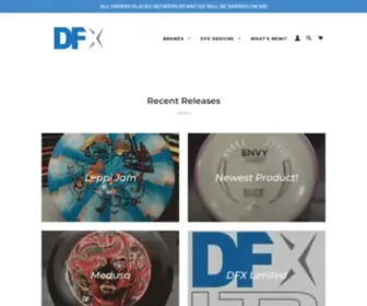 DFxdiscs.com(DFX Discs) Screenshot