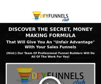 DFyfunnelsclub.com(Done For You Funnels Club) Screenshot