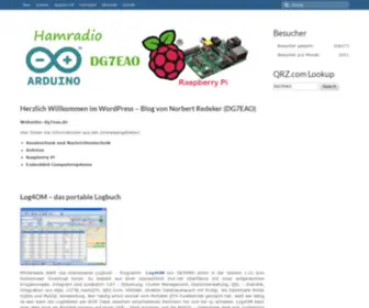 DG7Eao.de(Hamradio) Screenshot