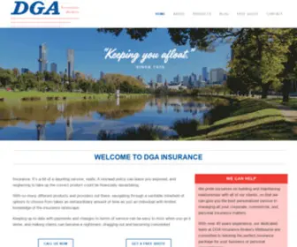 Dgainsurance.com.au(DGA Insurance Brokers Melbourne) Screenshot