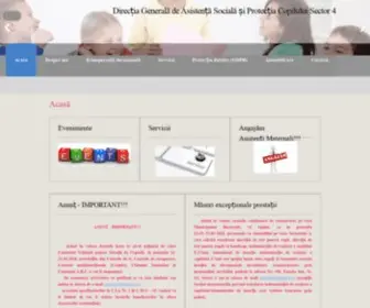 Dgaspc4.ro(Direcția Generală de Asistență Socială și Protecția Copilului Sector 4) Screenshot
