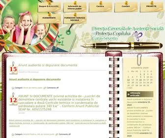 Dgaspccs.ro(Directia Generala de Asistenta Sociala si Protectia Copipului Caras Severin) Screenshot