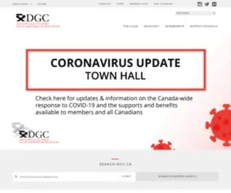 DGC.ca(The Directors Guild of Canada (DGC)) Screenshot