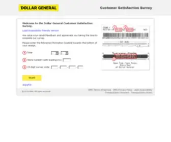 Dgcustomerfirst.com(Dollar General Customer Satisfaction Survey) Screenshot