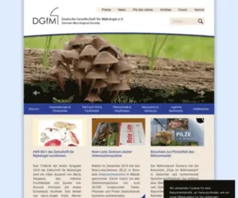 DGFM-EV.de(Deutsche Gesellschaft für Mykologie e.V) Screenshot
