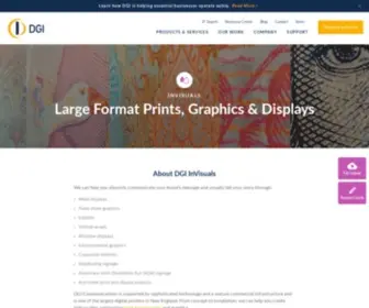 Dgi-Invisuals.com(DGI Communications) Screenshot