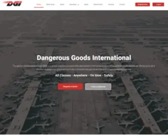 Dgiglobal.com(Dangerous Goods International) Screenshot