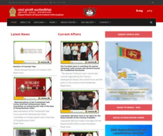 Dgi.gov.lk(Department of Government Information) Screenshot