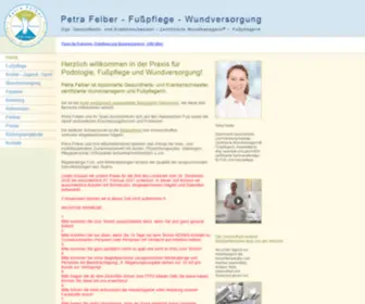 DGKS-Felber.at(Podologie, Fußpflege und Wundversorgung) Screenshot